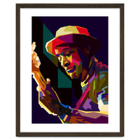 Marcus Miller Bass Jazz Musician Pop Art WPAP