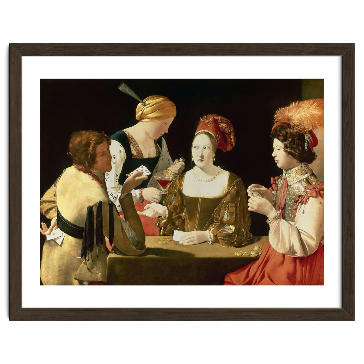 French school. The Cheater with the Ace of Diamonds. Le Tricheur à l'As de Carreaux. 17th century...