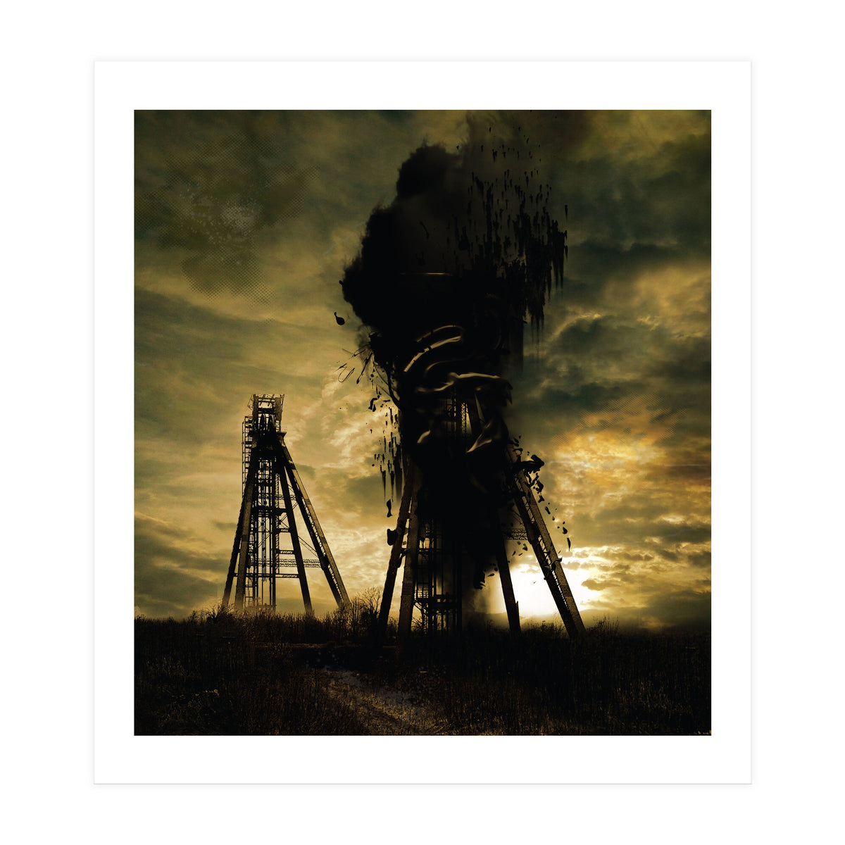 Oil Gusher Collage (Print Only)