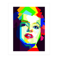 Marilyn Monroe Colorful Illustration Pop Art WPAP (Print Only)