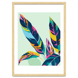 Dopamine Botanical, Colorful Tropical Banana Leaves, Plants Jungle Eclectic Contemporary, Bohemian Nature Forest thumbnail