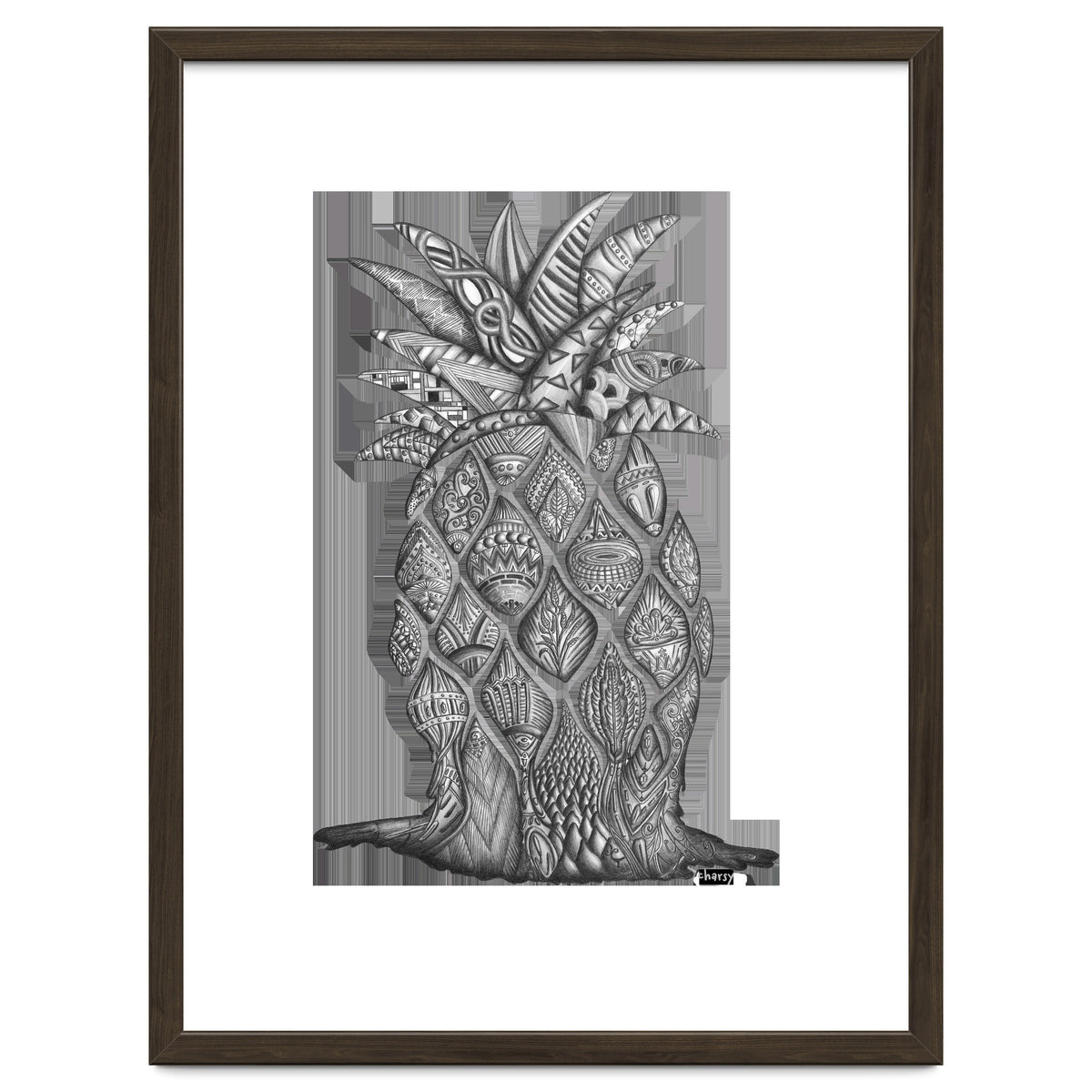 Surreal Melting Pineapple by Charsy