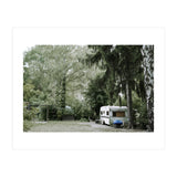 Travel trailer in the green garden (Print Only) thumbnail