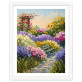 Serene Summer Garden Path Oil Painting thumbnail