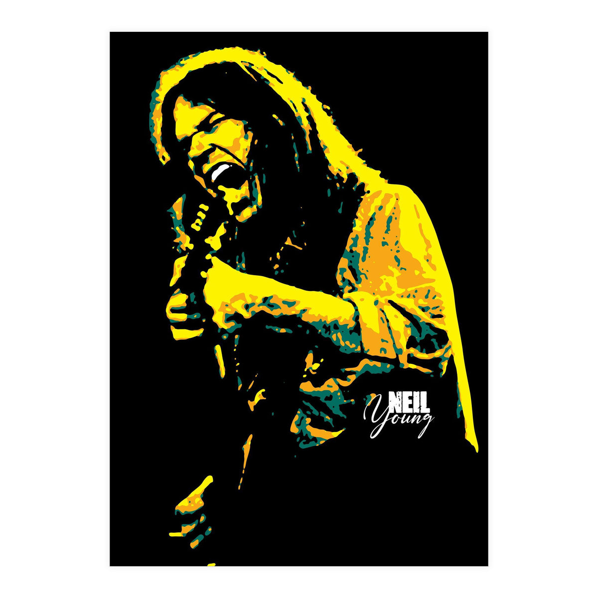 Neil Young Music Legend (Print Only)