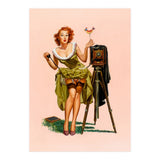 Sexy Pinup Woman On Photo Session (Print Only) thumbnail