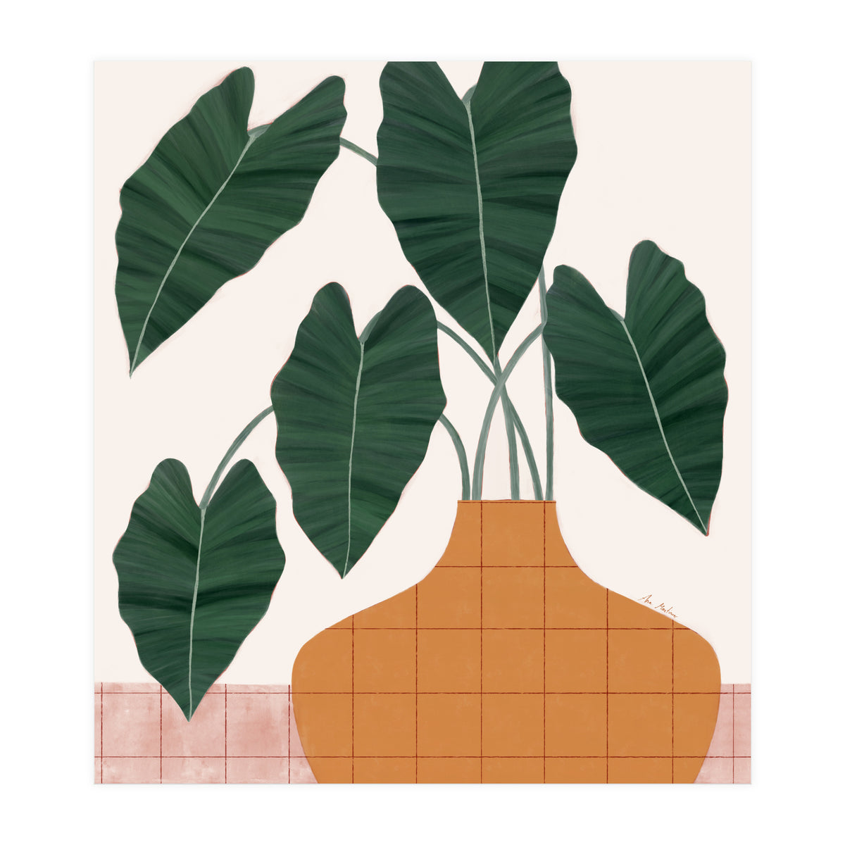 Philodendron plant (Print Only)
