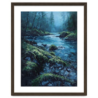 The Cerulean Current: A Whispering Flow Through the Moss