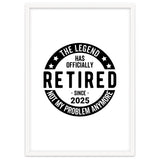 The Legend Has Officially Since 2025 Funny Retirement thumbnail