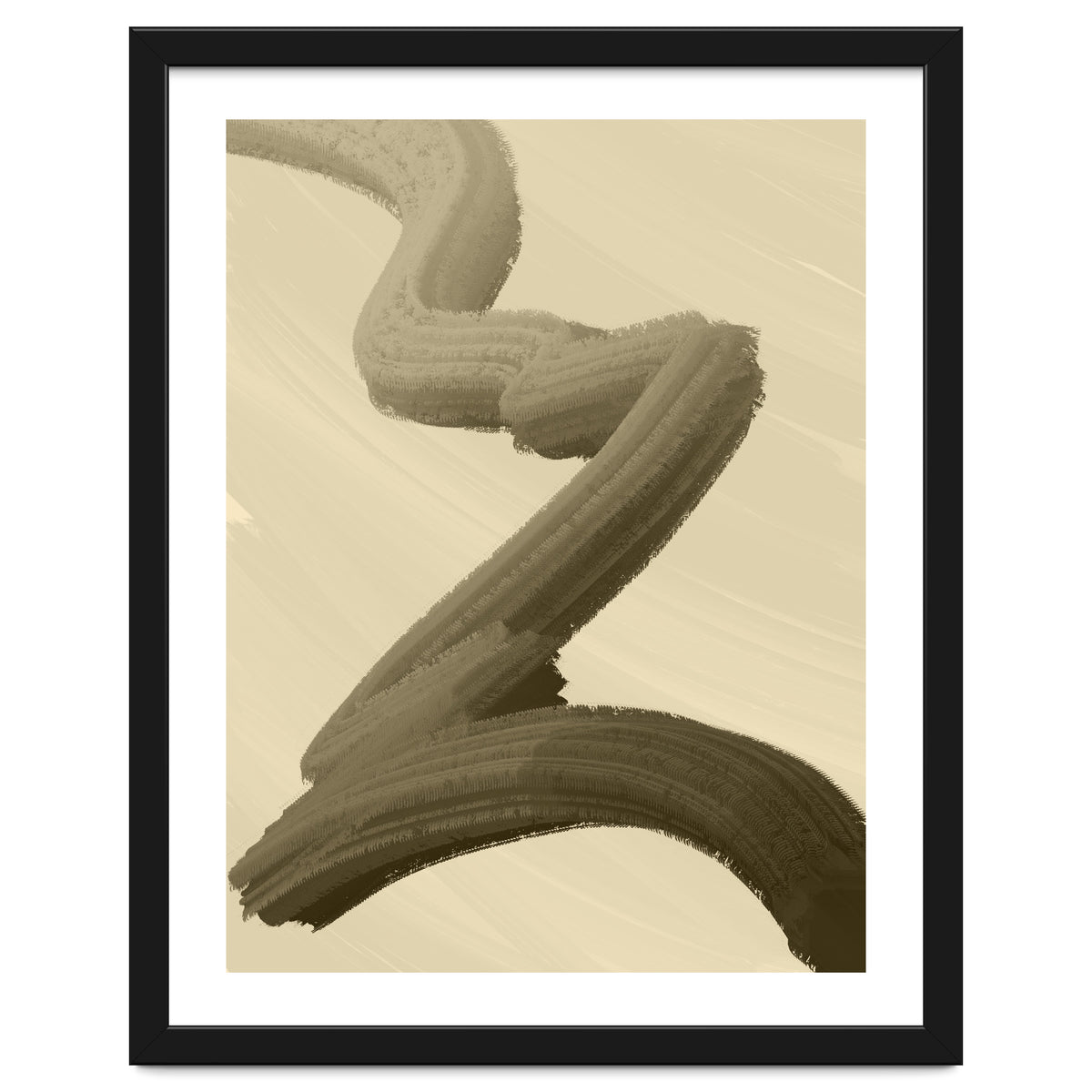 Brushstrokes in Sepia