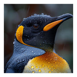 King Penguin Standing In Rain With Water Drops Nature Photography (Print Only) thumbnail