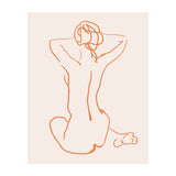 Femina, Abstract Minimal Woman Line Art Sketch, Drawing Feminine Empower Express (Print Only) thumbnail