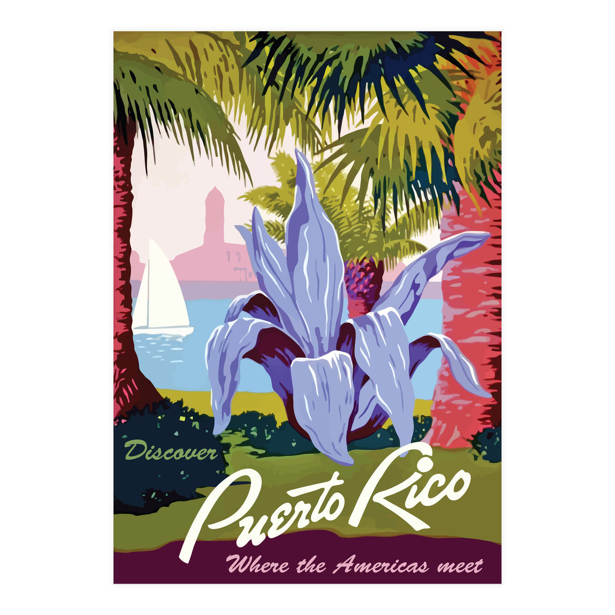 Puerto Rico Flower (Print Only)