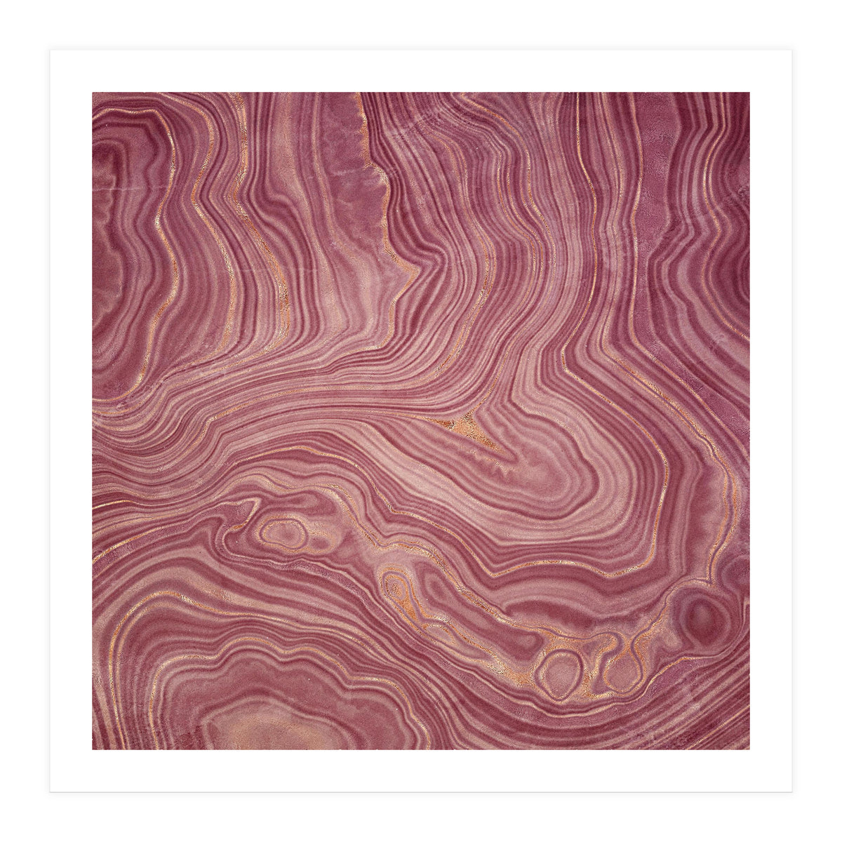 Pink Agate Texture 02  (Print Only)
