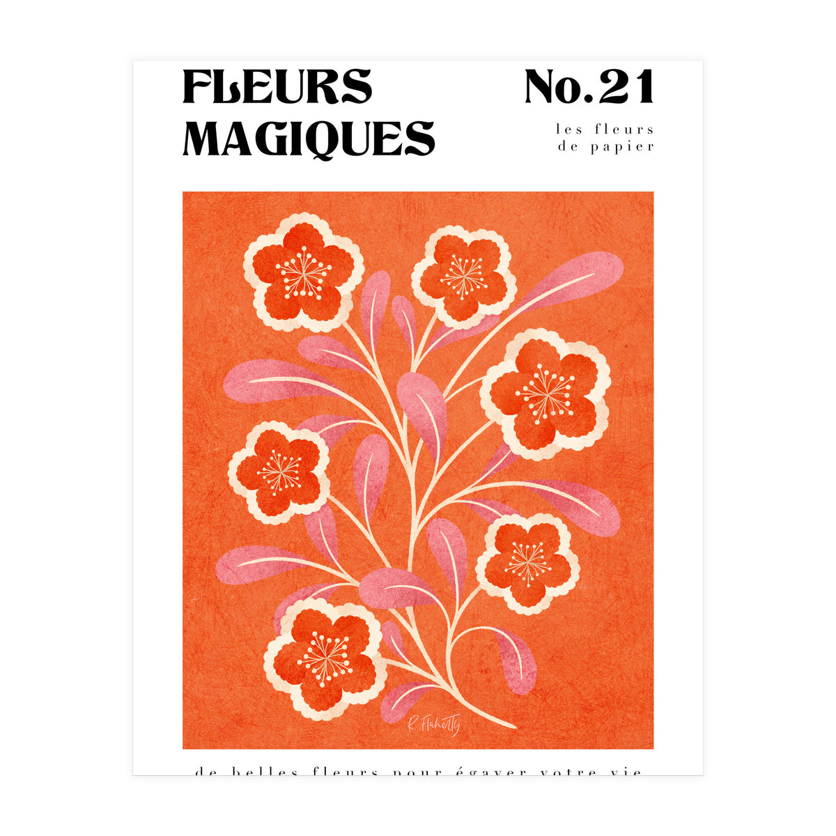 Magical Flowers No.21 Paper Blooms (Print Only)