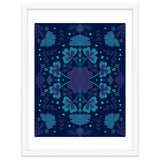 Clovers And Flowers Night Blue thumbnail