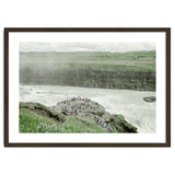 Tourists at the edge of the big river - Iceland thumbnail