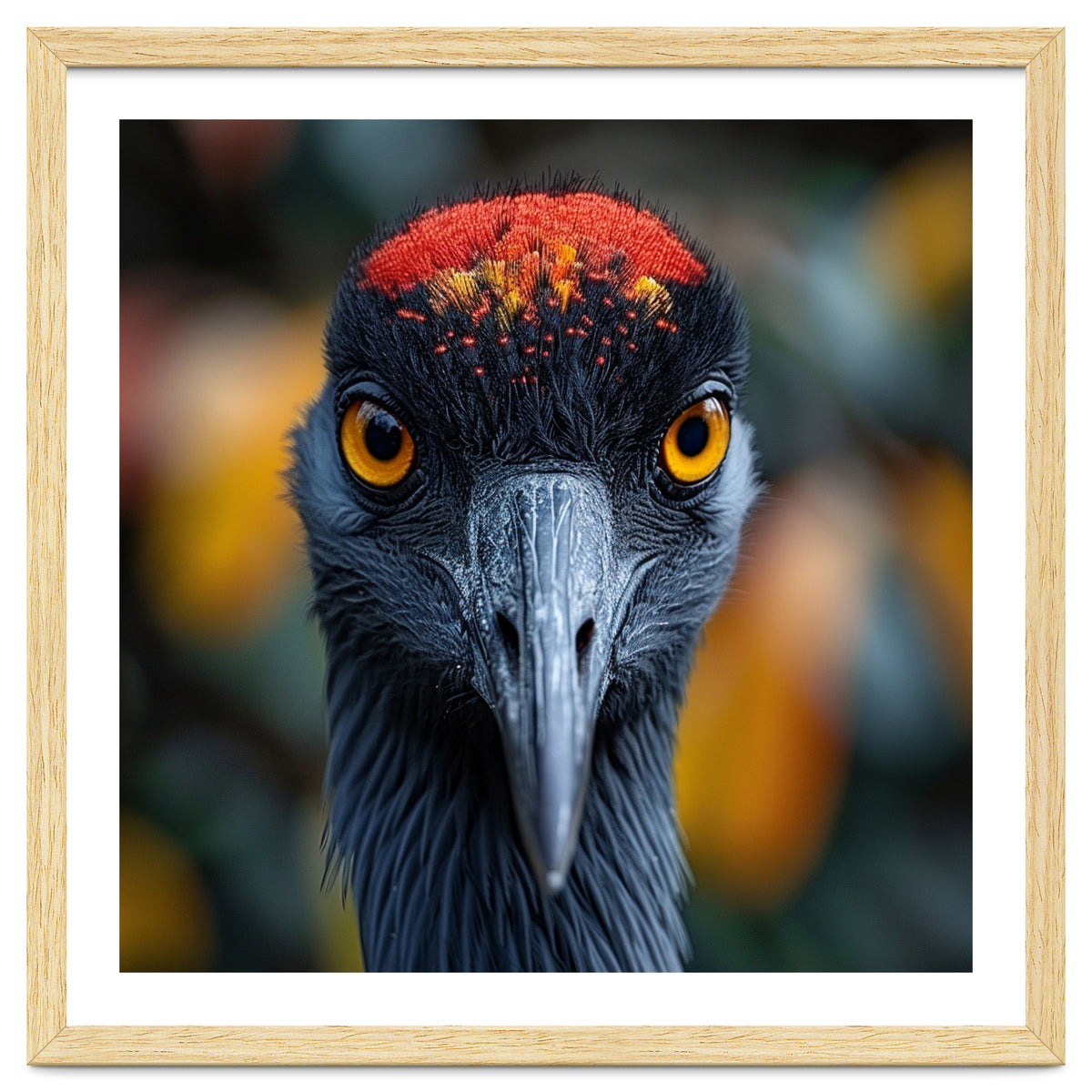 Close Up Of A Strikingly Beautiful Bird Face