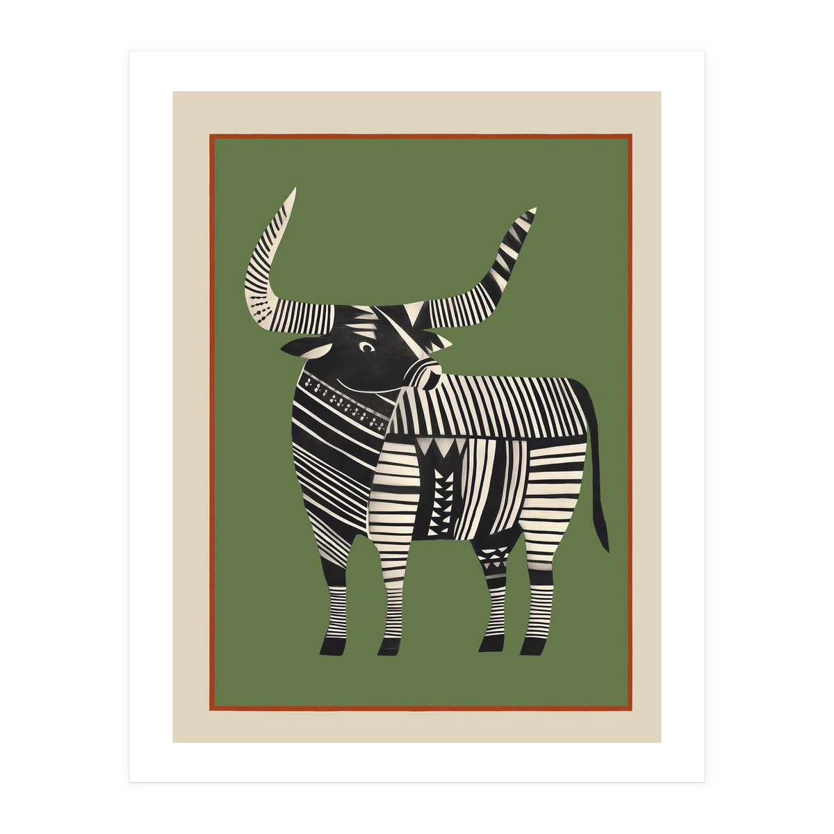 Striped Bull (Print Only)
