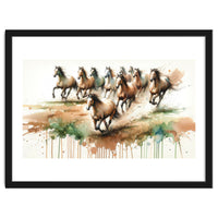 Galloping Horse Herd