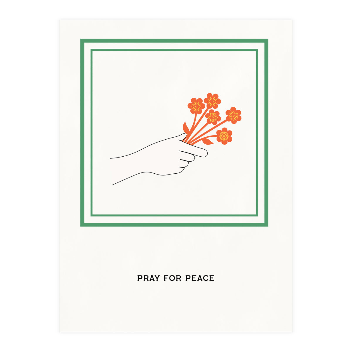 PRAY FOR PEACE - Botanical life (Print Only)