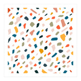 TerrazzoTerrazzo, Abstract Quirky Shapes Bohemian Modern Pattern Confetti Celebration Random Colorful Shapes (Print Only) thumbnail