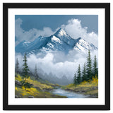 Majestic Peaks in Morning Mist thumbnail