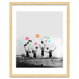 Vintage Women Black & White Photography Balloons Freedom Feminism Women's Rights Individuality thumbnail