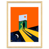 The Path Ahead, Abstract Concept Positivity Growth Mindset People, Eclectic Inspire Bohemian Contemporary Modern Pop Art thumbnail