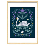 Swan Purple And Teal thumbnail