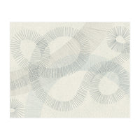 calming essentials Curved Lines blue (Print Only)