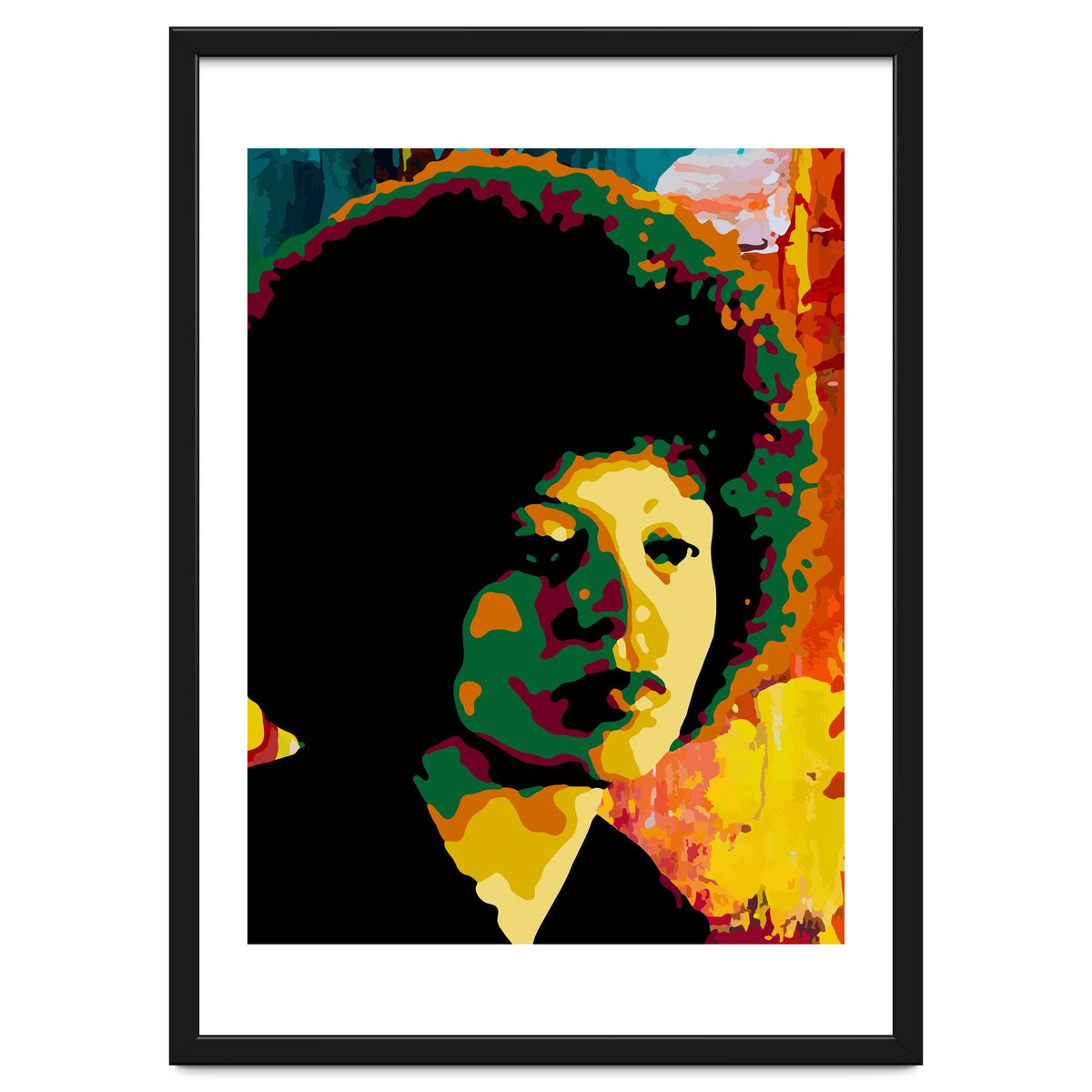 Angela Davis Colorful abstract Art 2