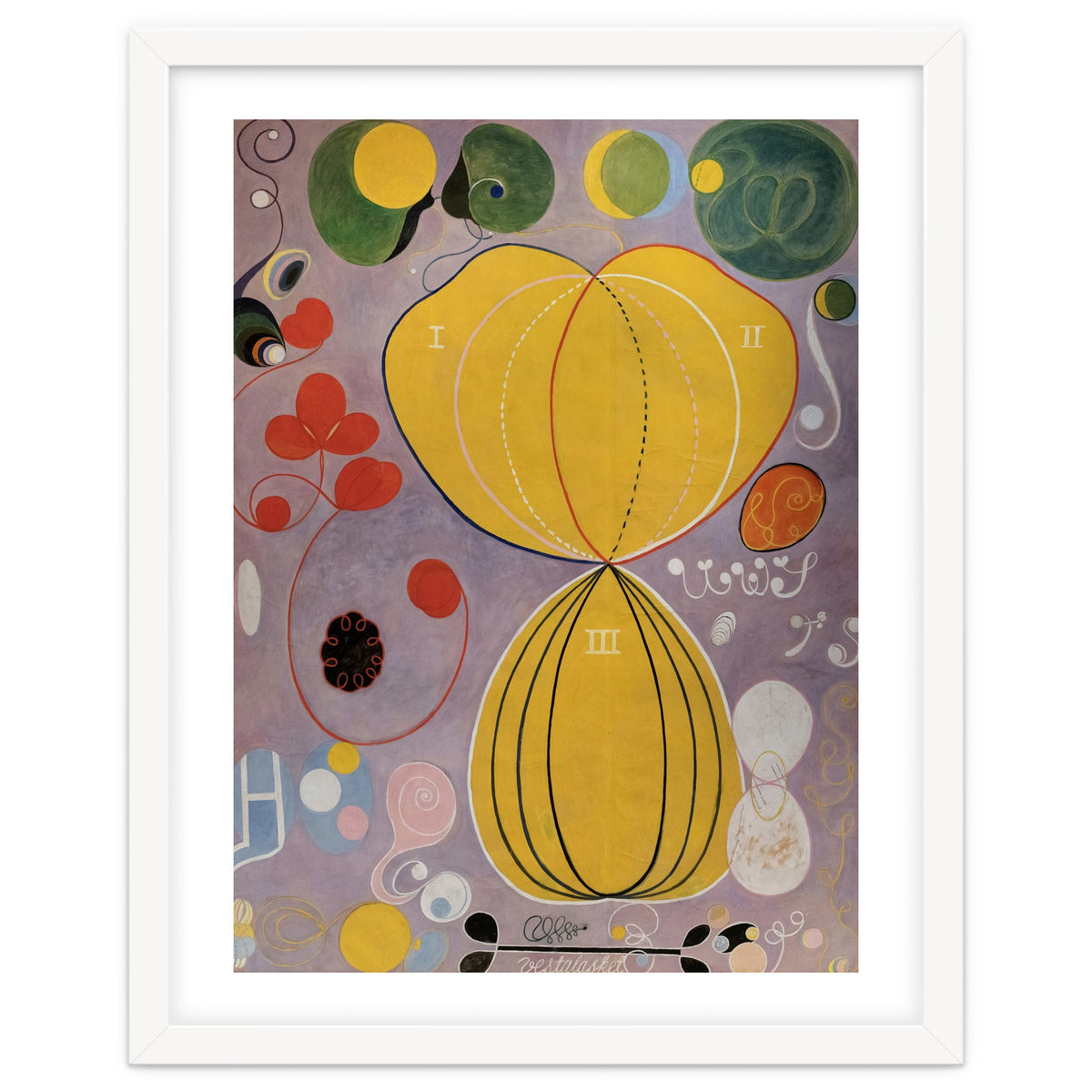 Hilma af Klint - The Ten Largest No 5 Adulthood Abstract Spiritual Art