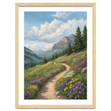 Serene Alpine Path Through Summer Wildflowers thumbnail