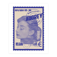 Audrey Hepburn Stamps Art (Print Only)