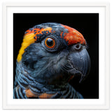 Close Up Of A Colorful Parrot Bird's Head thumbnail