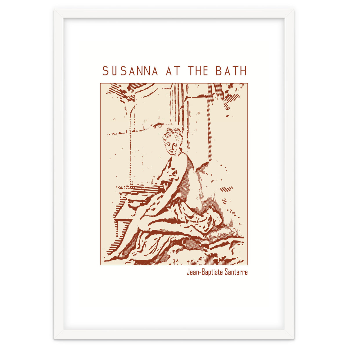 Susanna At The Bath – Jean Baptiste Santerre