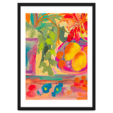 Colorful abstract summer lemons floral still life thumbnail