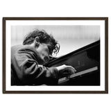 Pianist Glenn Gould with the Berlin  Philharmonic Orchestra under Herbert von Karajan. Berlin,1957. thumbnail