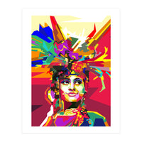 Beauty Traditional Ethnic Woman Pop Art (Print Only)