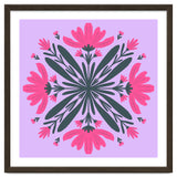 Magenta mandala flowers thumbnail