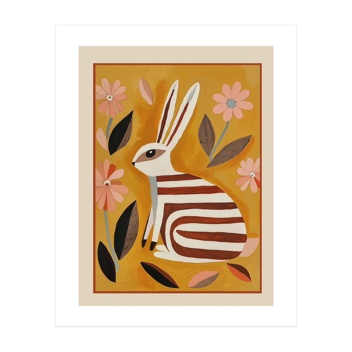 Striped Hare (Print Only)