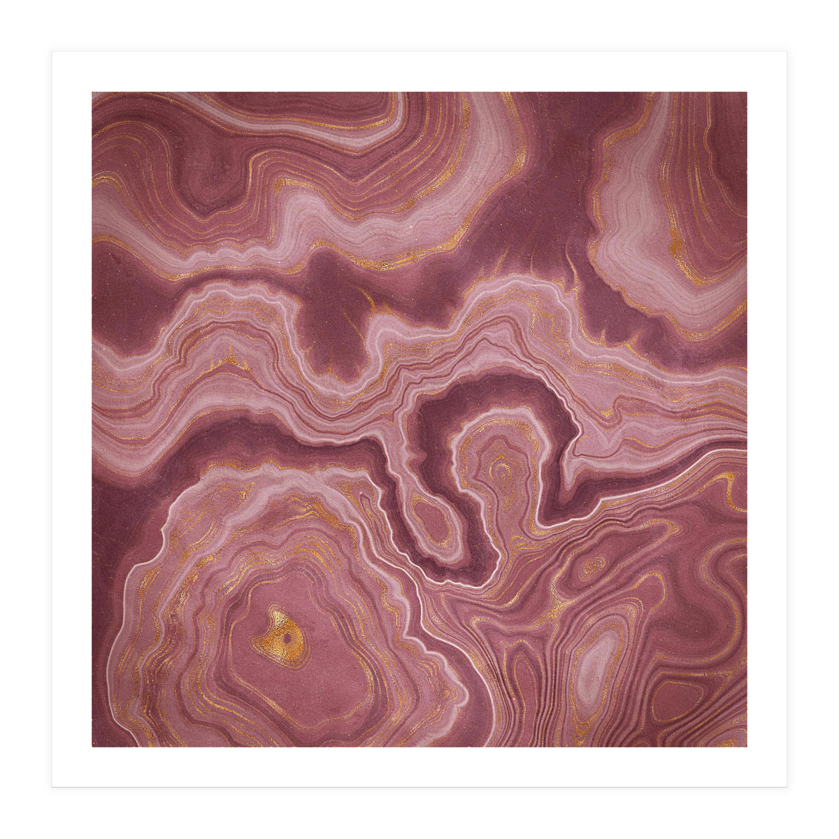 Pink Agate Texture 04  (Print Only)