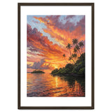 Impressionist Tropical Sunset Over Paradise Island thumbnail