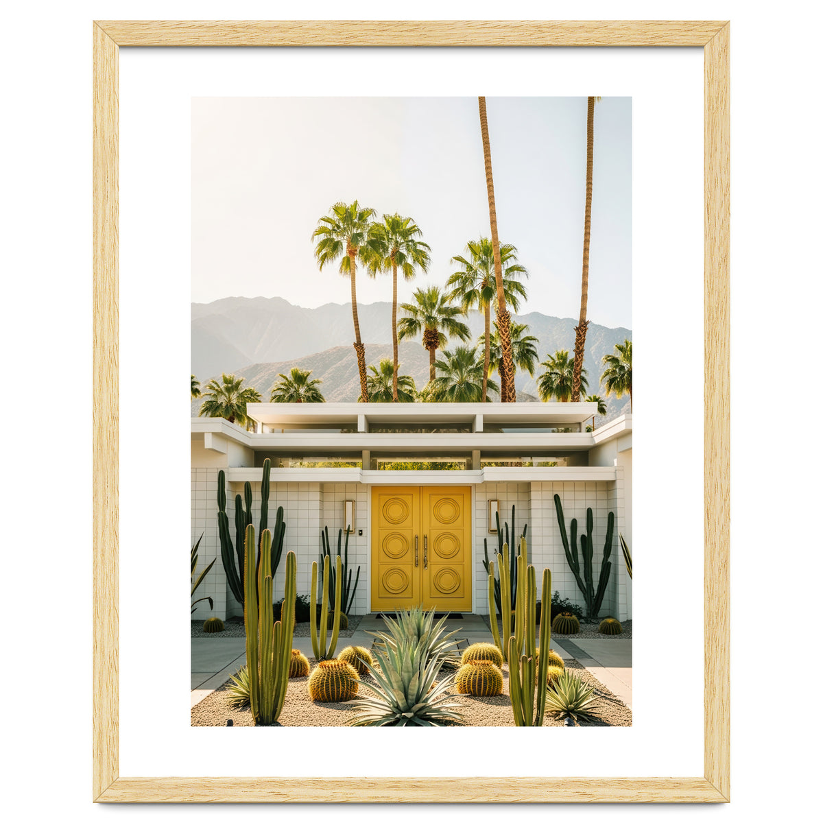 Palm Springs Mid-Century Modern Art, Desert Vibe Architecture, Retro Aesthetic Travel