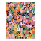 Life On A Checkboard, Abstract Maximalism Eclectic Painting, Bohemian Pop Of Color Illustration (Print Only) thumbnail