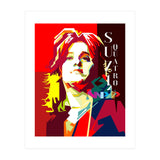 Suzi Quatro Rock N Roll Blues Singer Musician Pop Art WPAP (Print Only) thumbnail