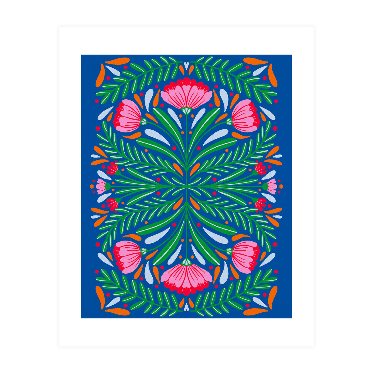 Bold Symmetrical Flowers (Print Only)