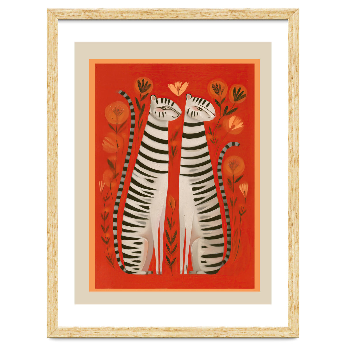 Striped Cat Pair