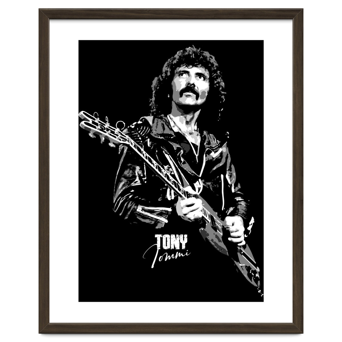 Tony Iommi American Musician Legend In Grayscale